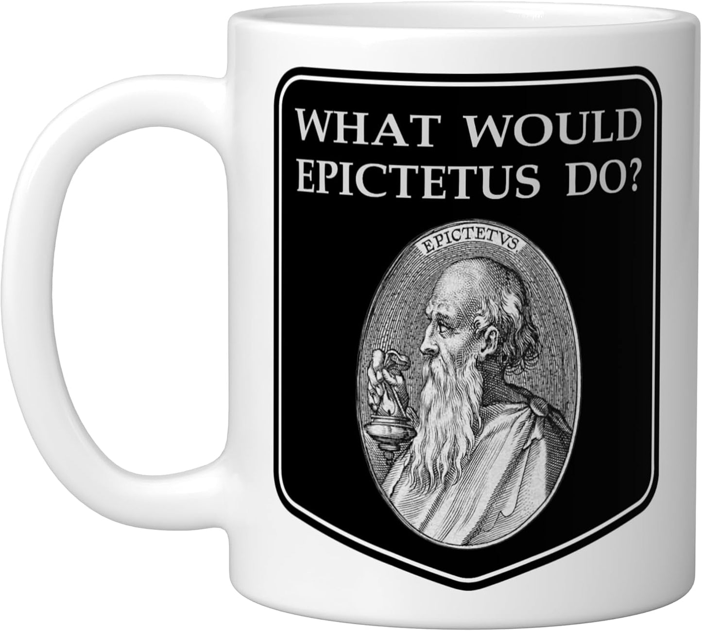 Taza Cerámica Epicteto Blanco