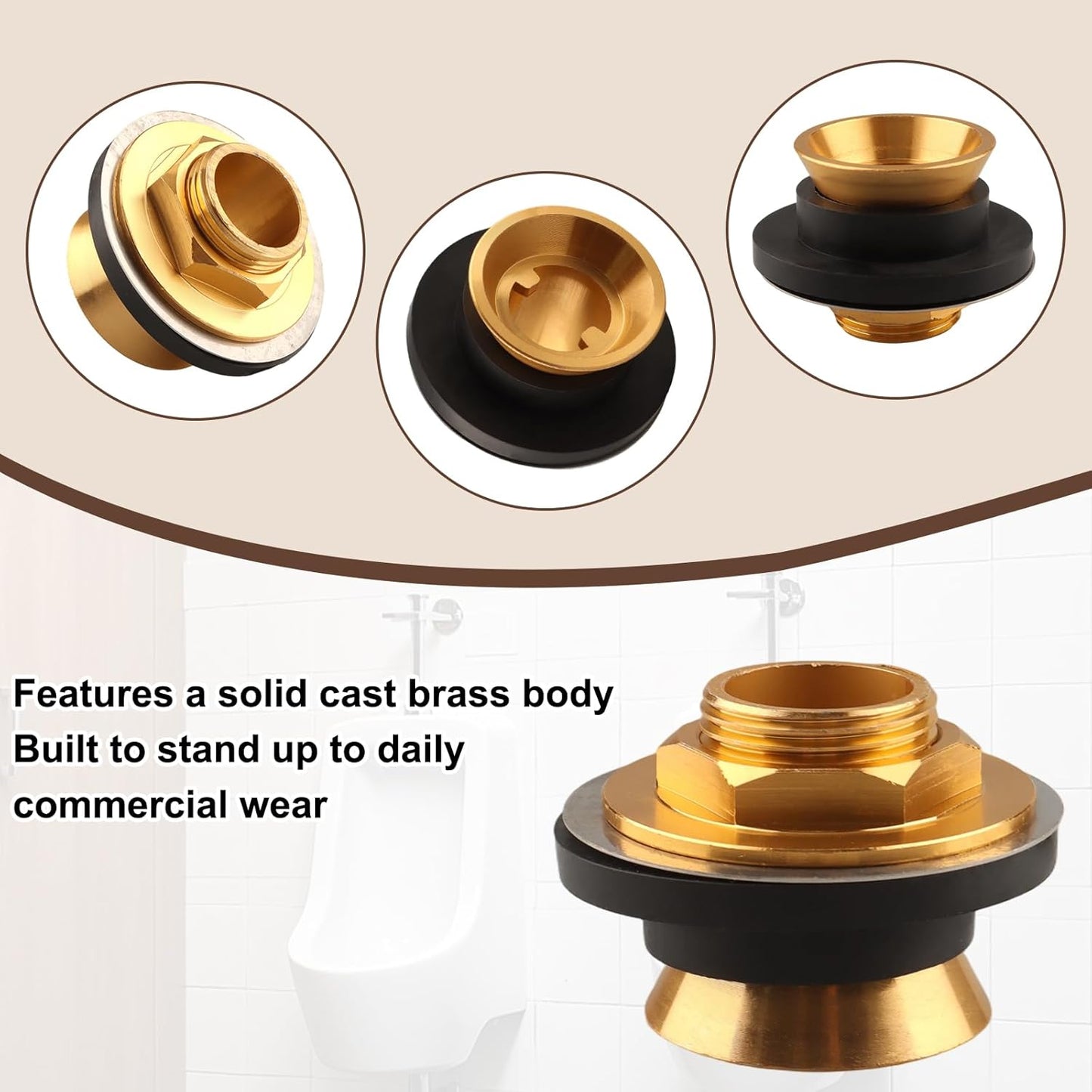 Spud armario bronce comp 1x3/4 pulg