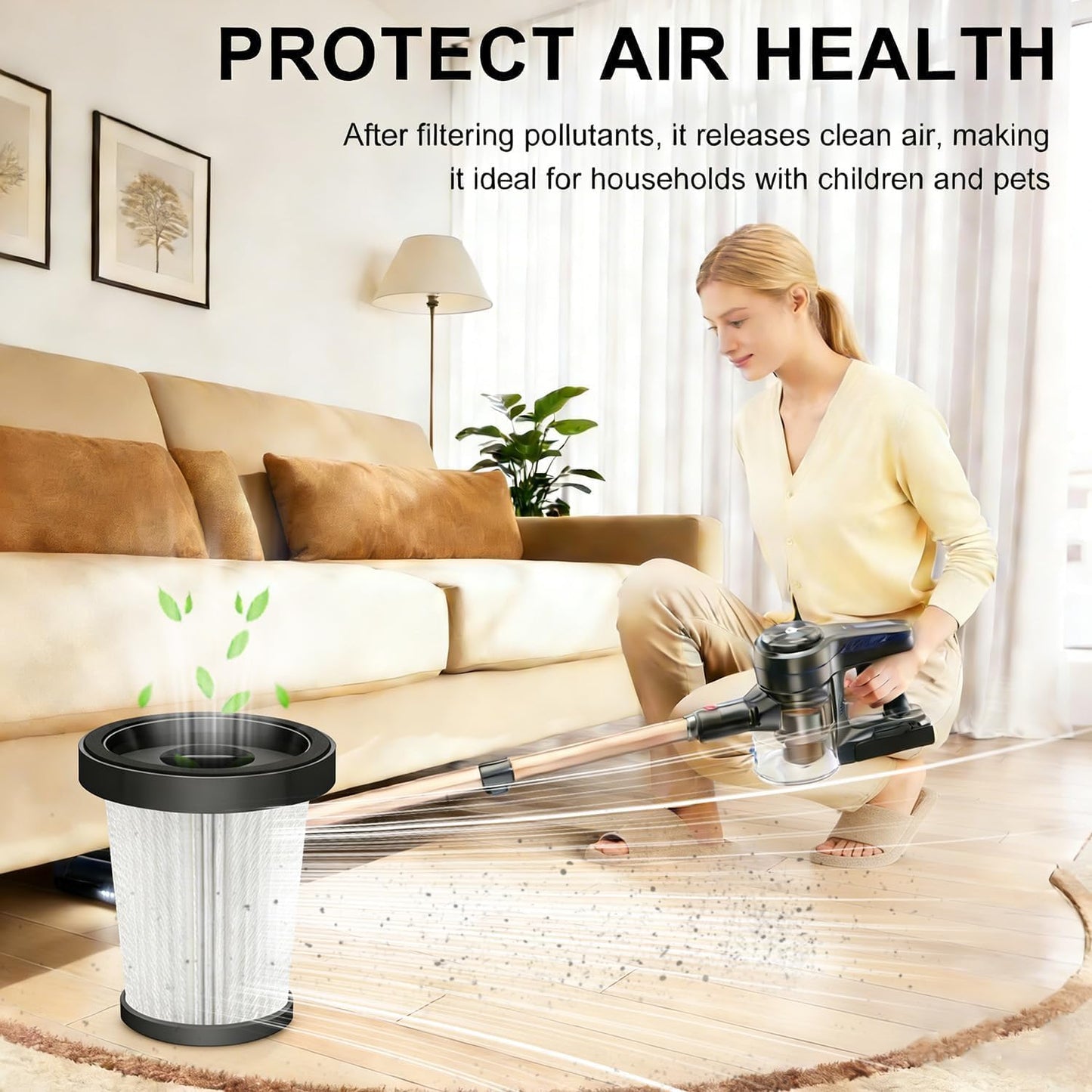 Filtro repuesto aspiradora NADALY A13 AirClean 4 Uds