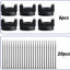 6 Pzas Base Magnética Soporte Cable Negro Multiuso