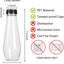 Botellas de plástico reutilizables 12 oz para jugos, té y batidos
