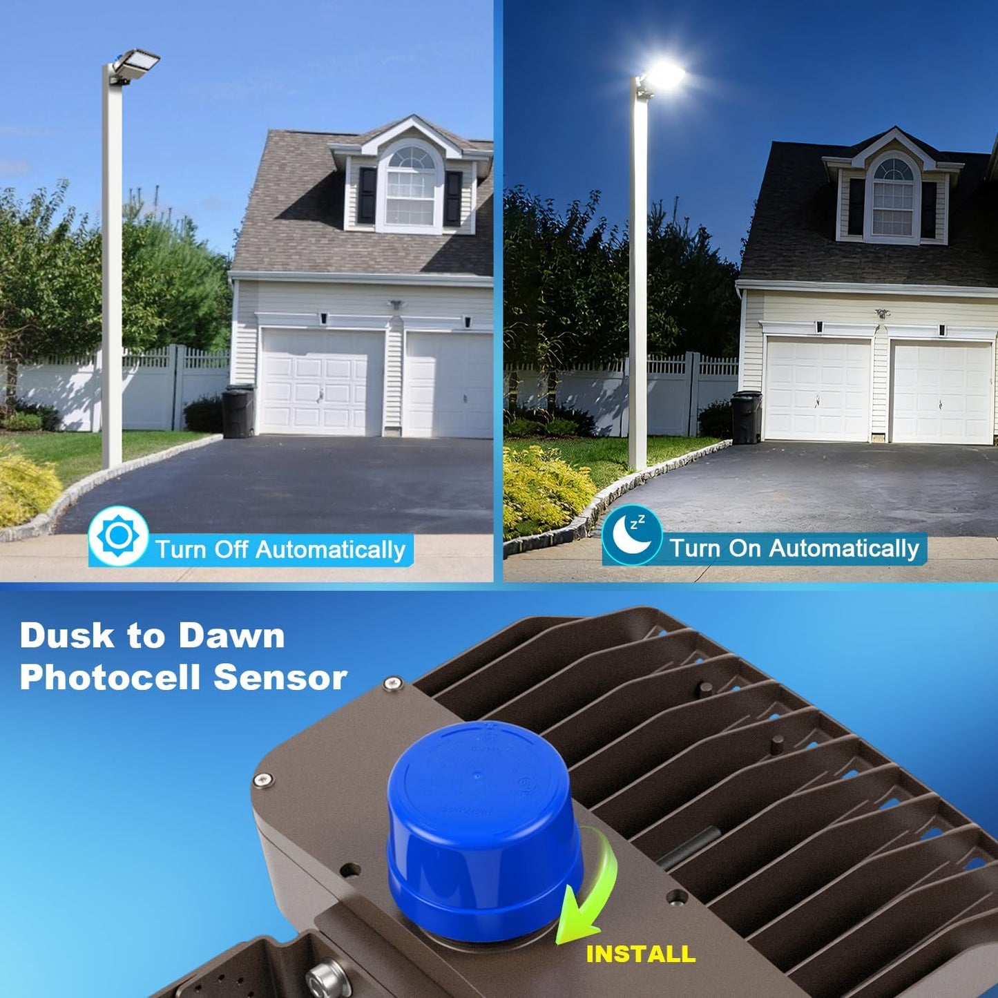 Luz LED estacionamiento IP65 5000K