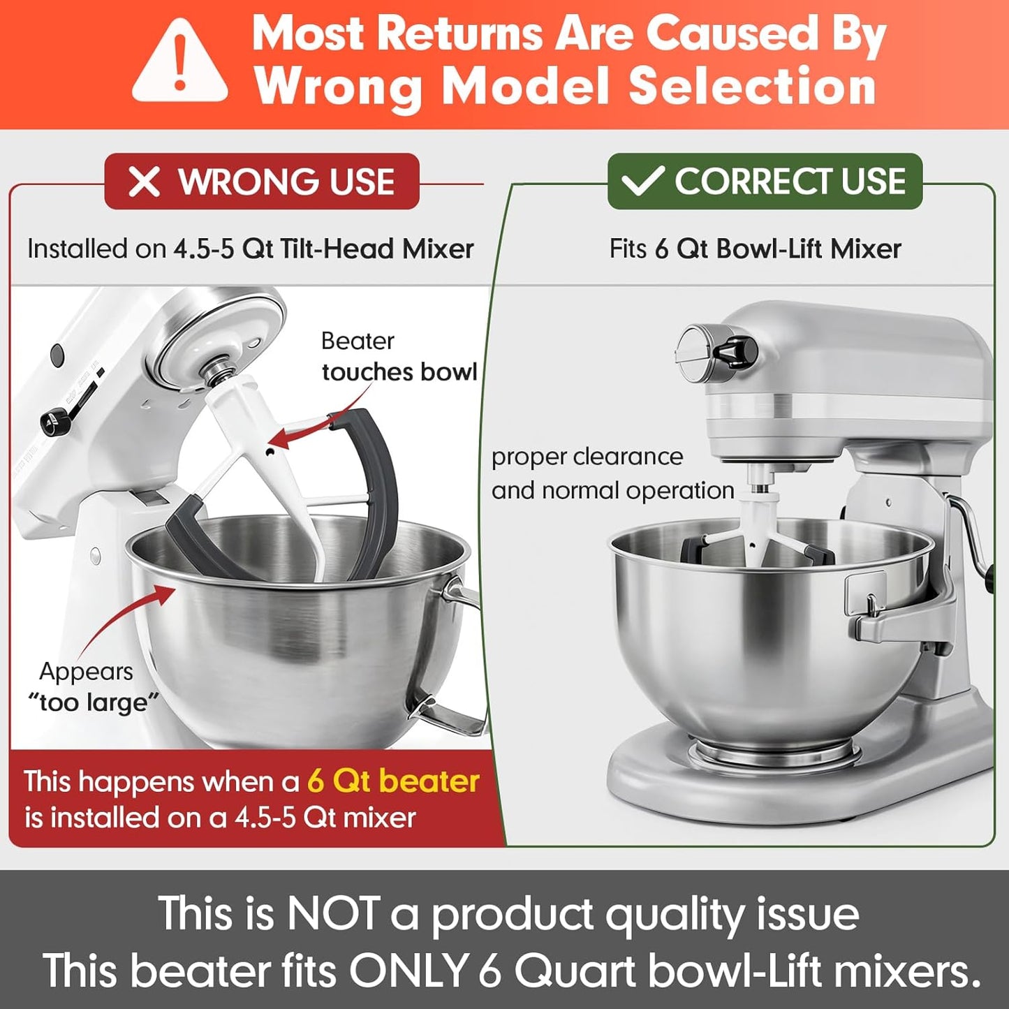 Batidor Flex Edge comp KitchenAid 5.5-6qt con raspador silicona
