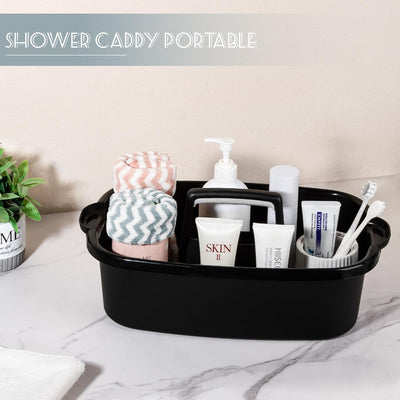 Cesta plástico para suministros limpieza con asa y organizador