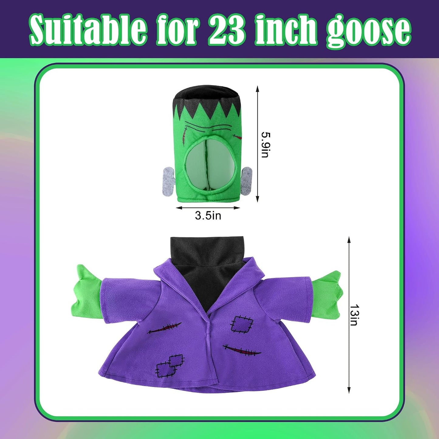 Disfraz monstruo ganso Halloween 23" para estatua porche