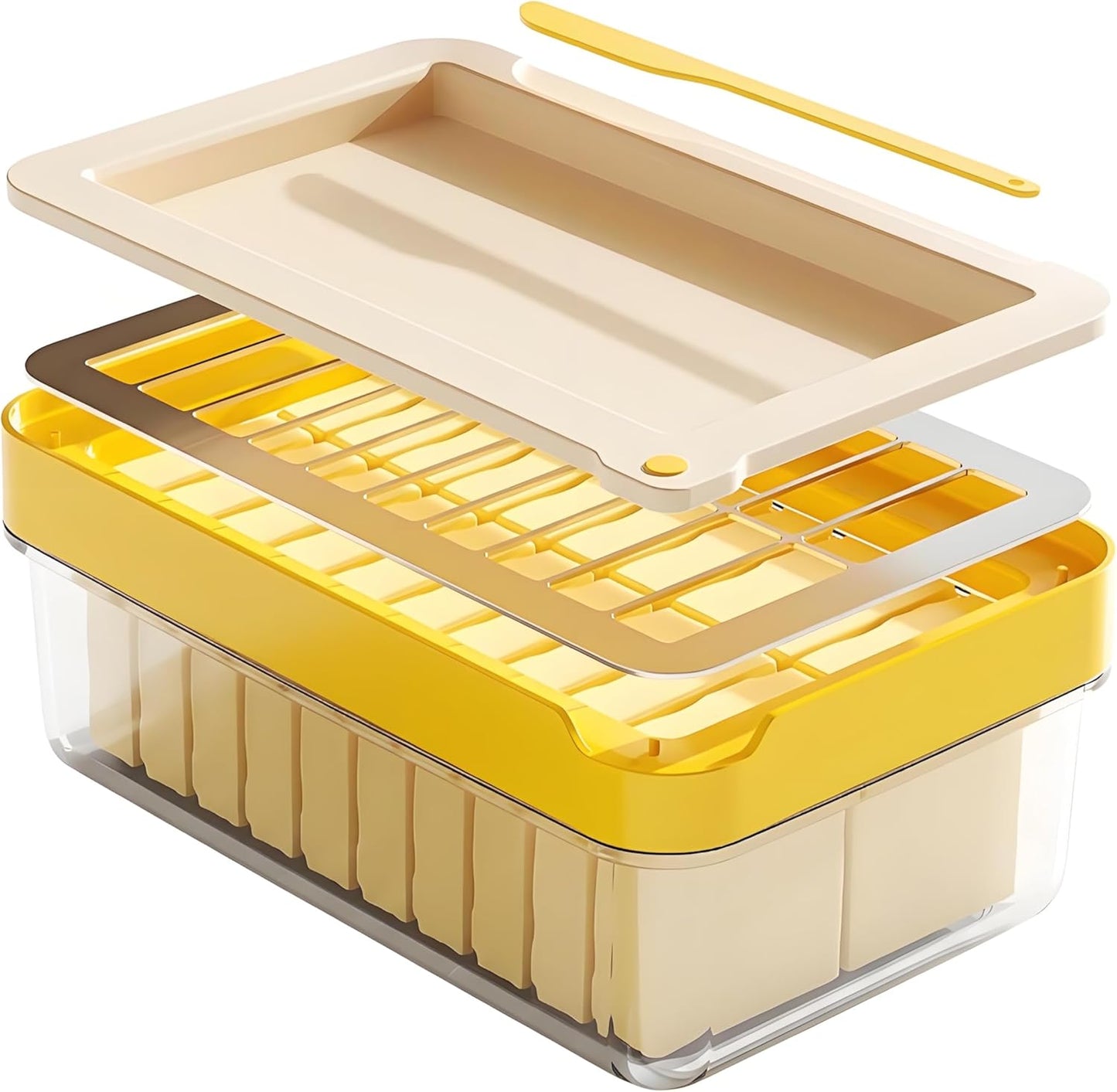 Contenedor mantequilla con tapa para encimera y refrigerador