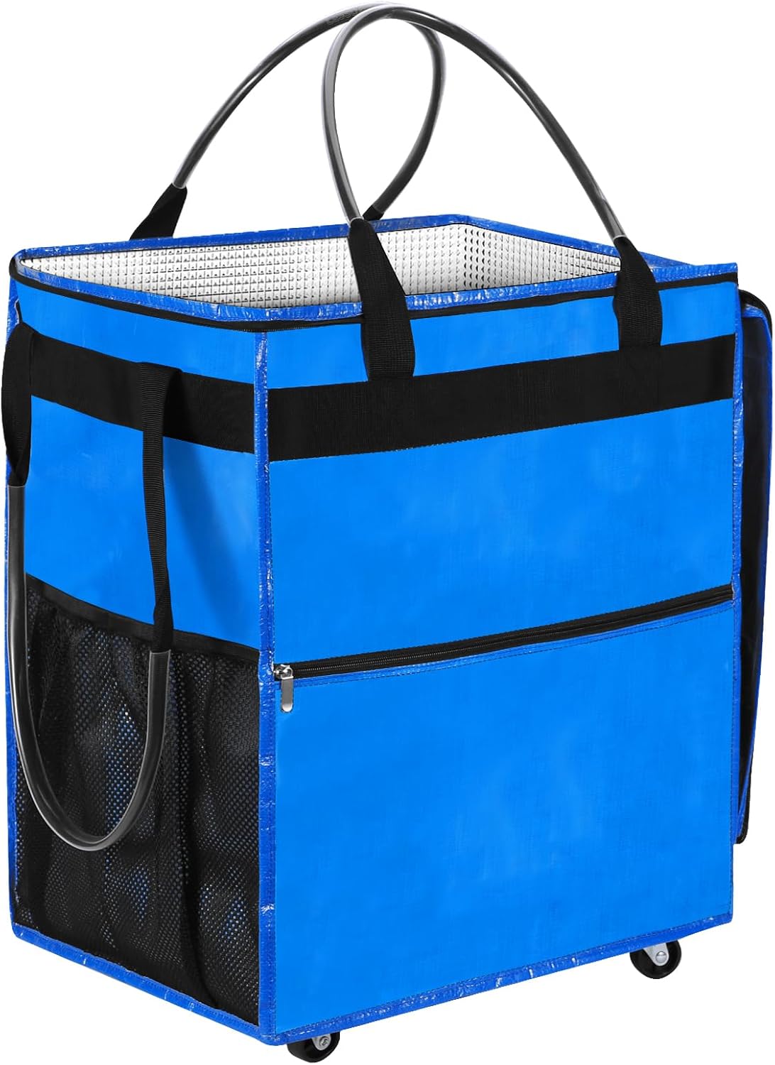 Bolsa reutilizable 84l con 5 ruedas y asas para 90lb