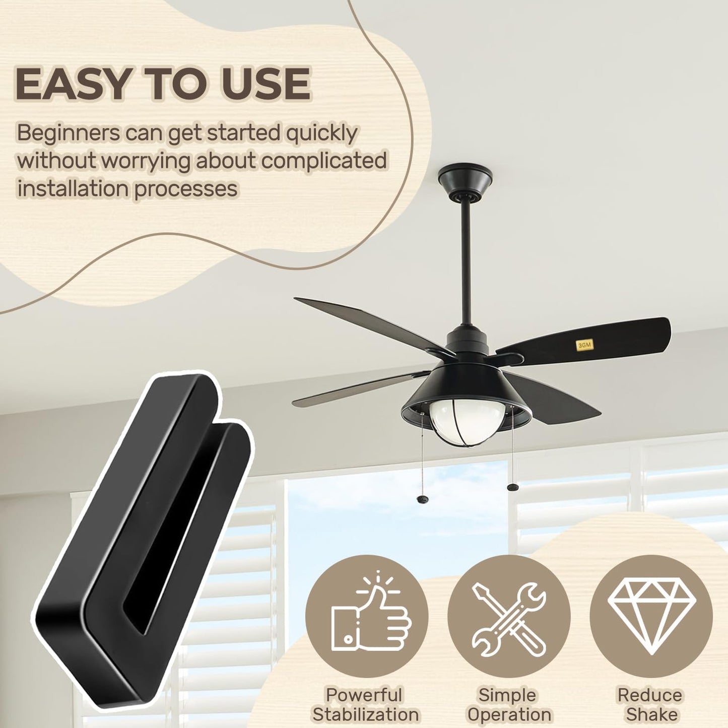Set 4 juegos equilibrio ventilador plástico 12 pzas peso 3g metal