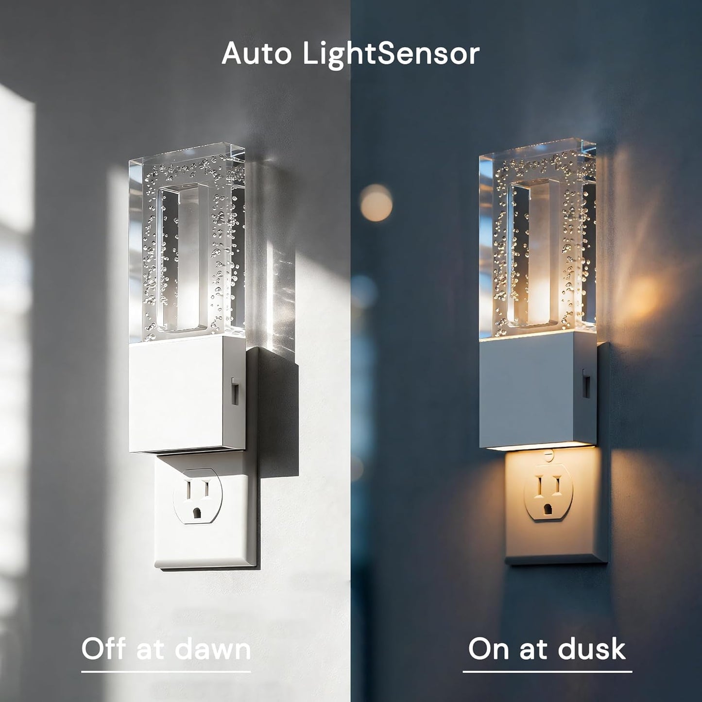 Luz Nocturna LED Portátil con Sensor Regulable Blancas