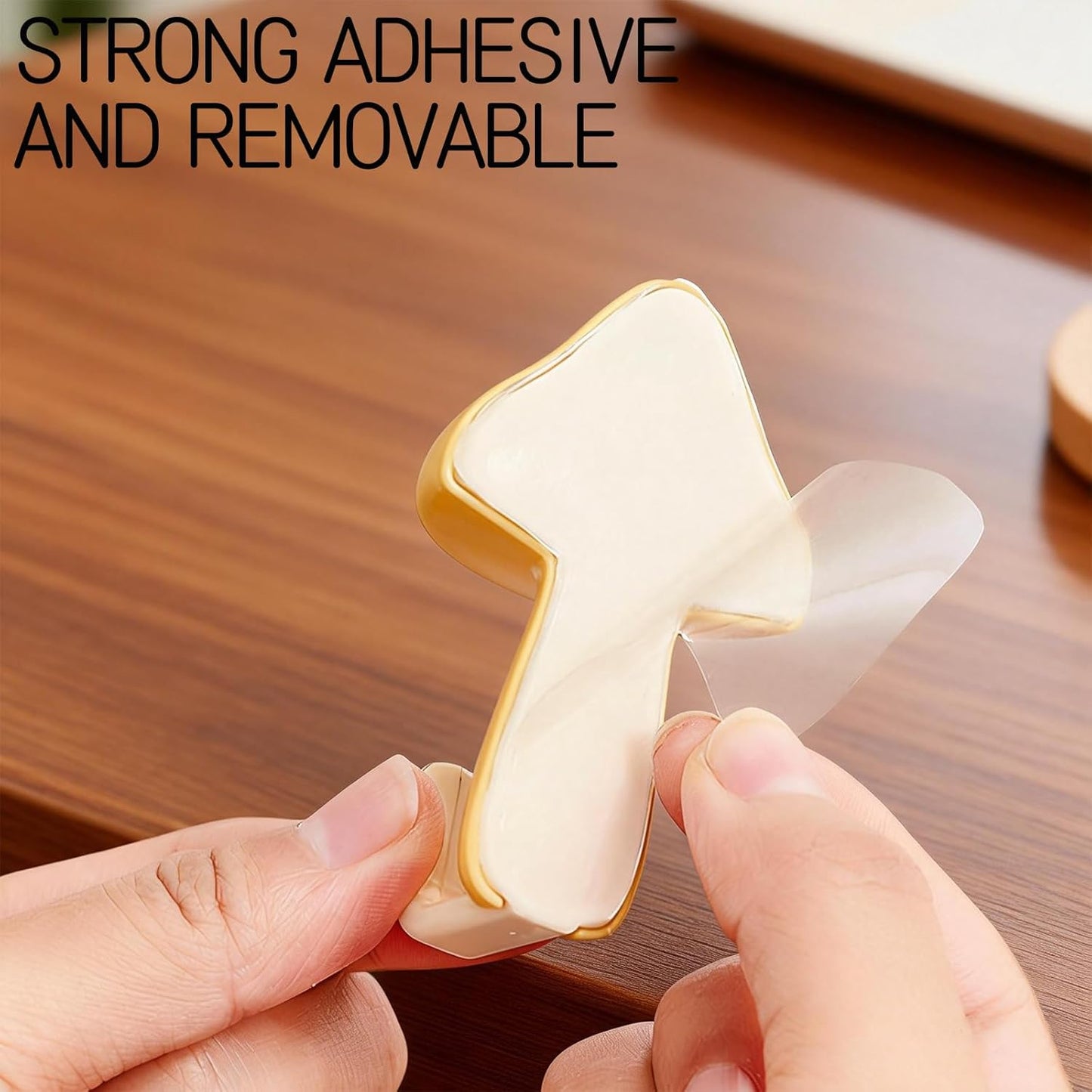Gancho hongo autoadhesivo decorativo para llaves cocina baño