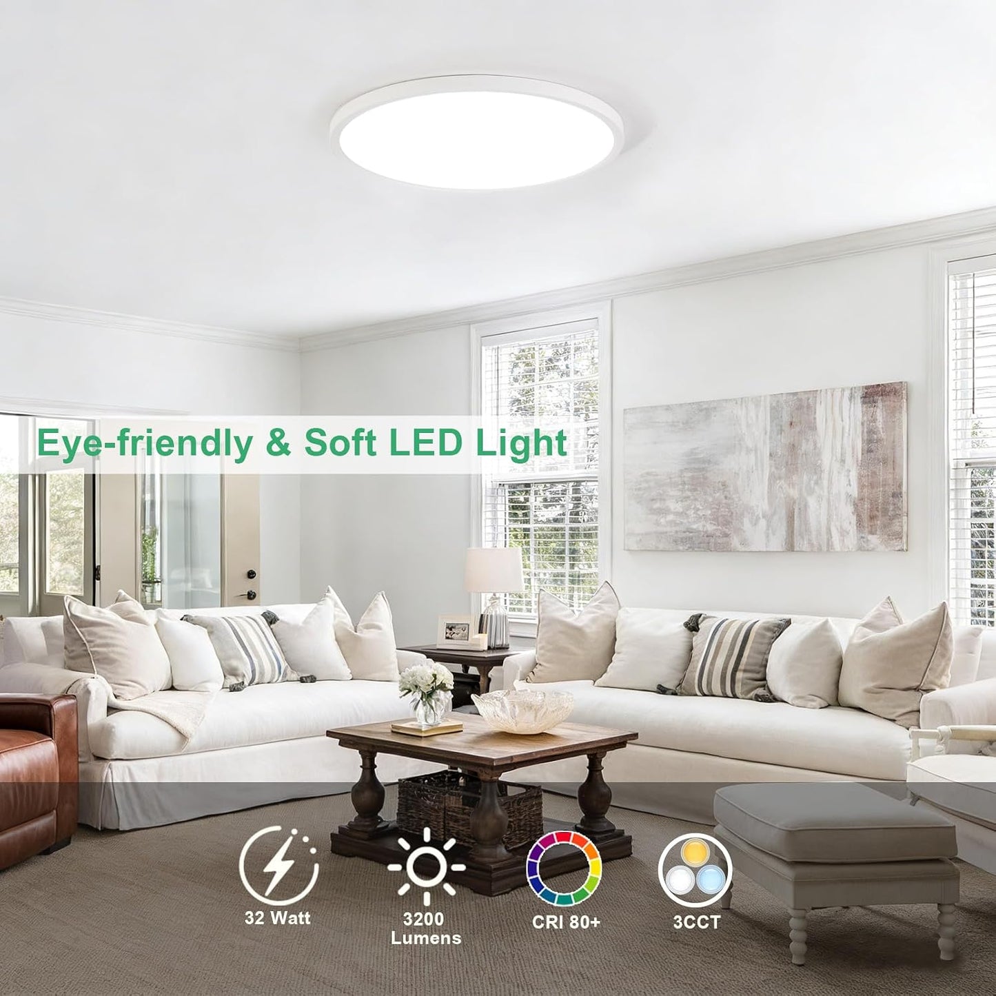 Lámpara LED techo empotrada dormitorio