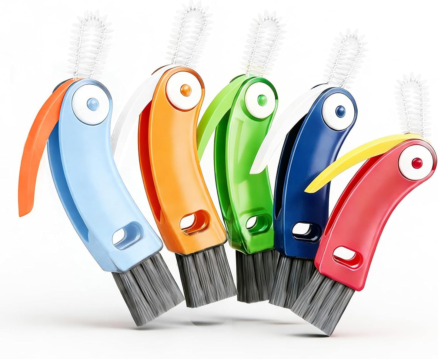 Set 5 Cepillos Botellas Limpieza Flexibles
