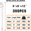 Pack 300 bridas nylon multiusos para gestionar cables