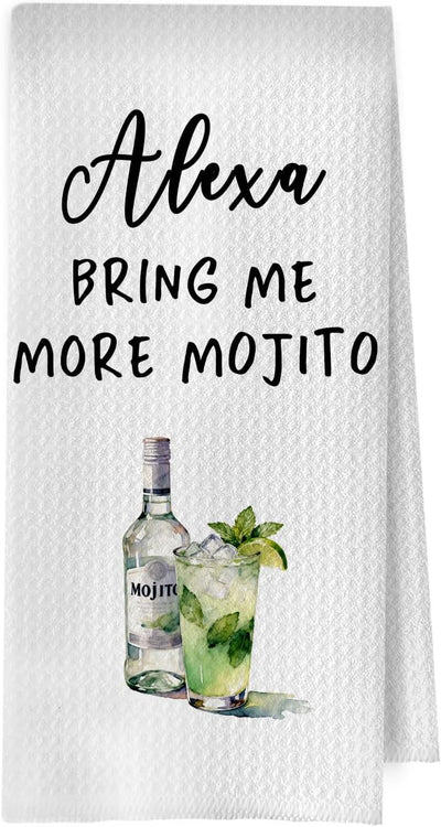 Toallas de cocina decorativas Mojito para cócteles, regalos divertidos 16 x 24