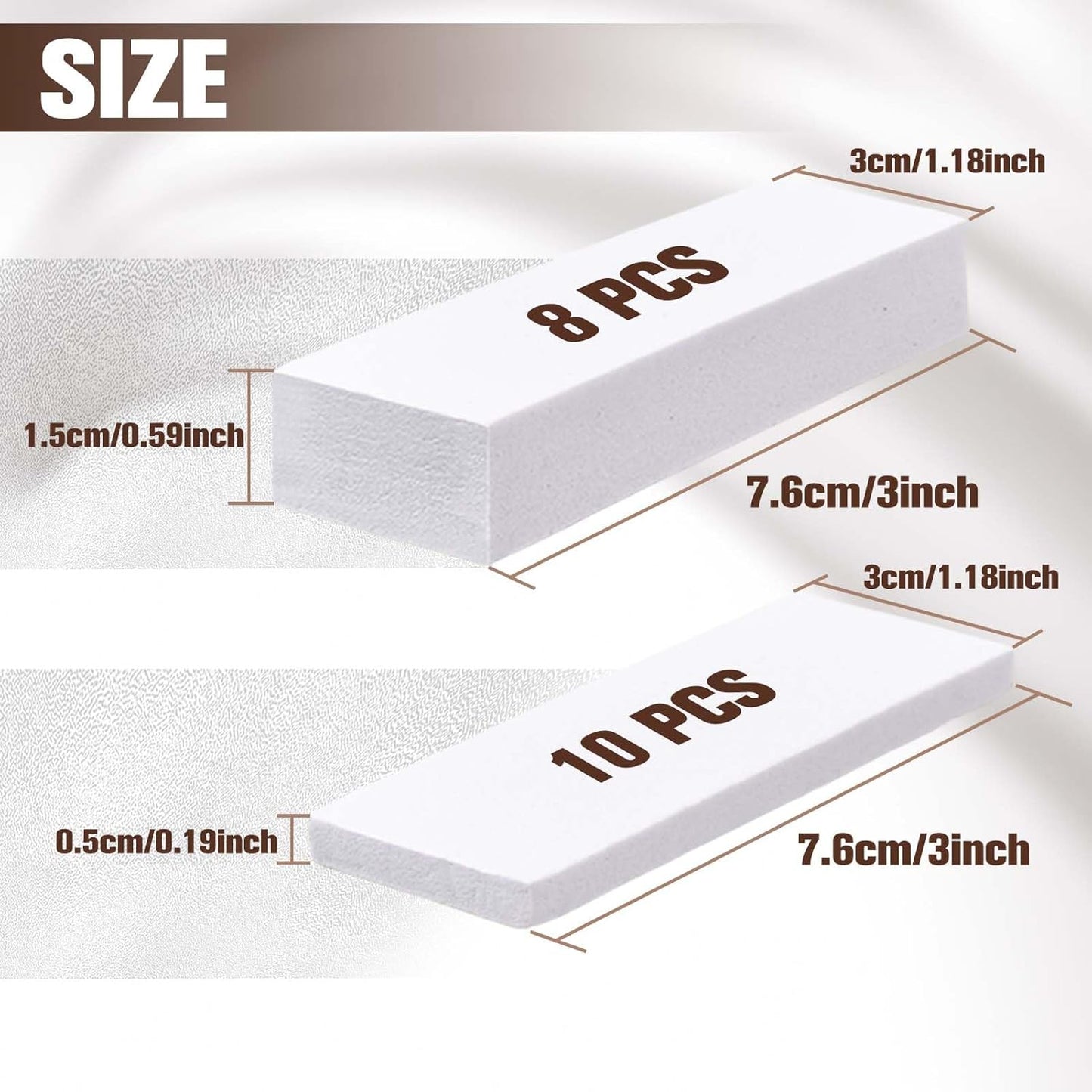 Protectores pared muebles espuma EVA 10uds 0.59pulg