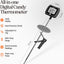 Termómetro digital para cocina con pinza de acero inoxidable 10"
