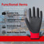 Guantes seguridad manga larga caucho natural ligeros transpirables