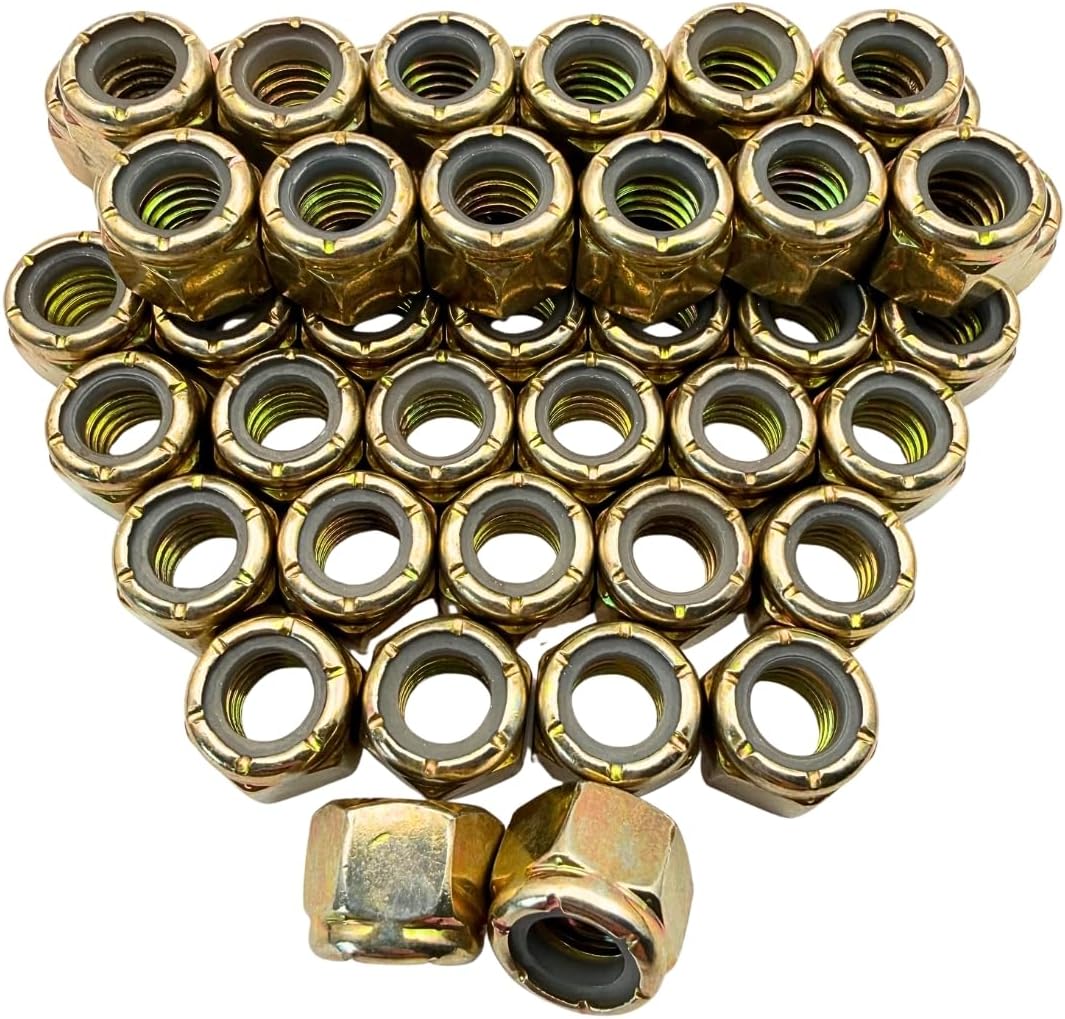 Tuercas bloqueo nailon 3/8pulg resistentes vibraciones grado C
