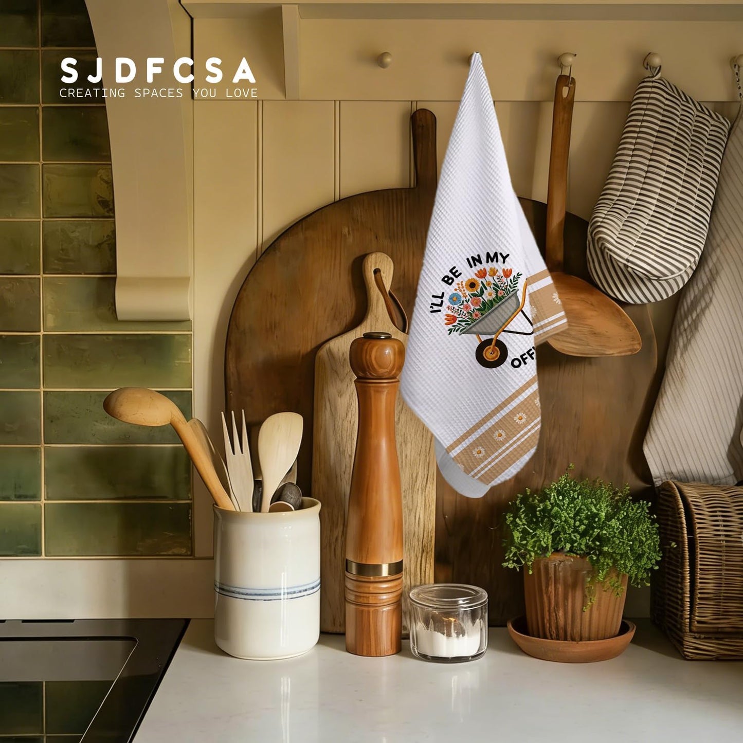 Toallas cocina jardinería 16x24pulg regalo mamá