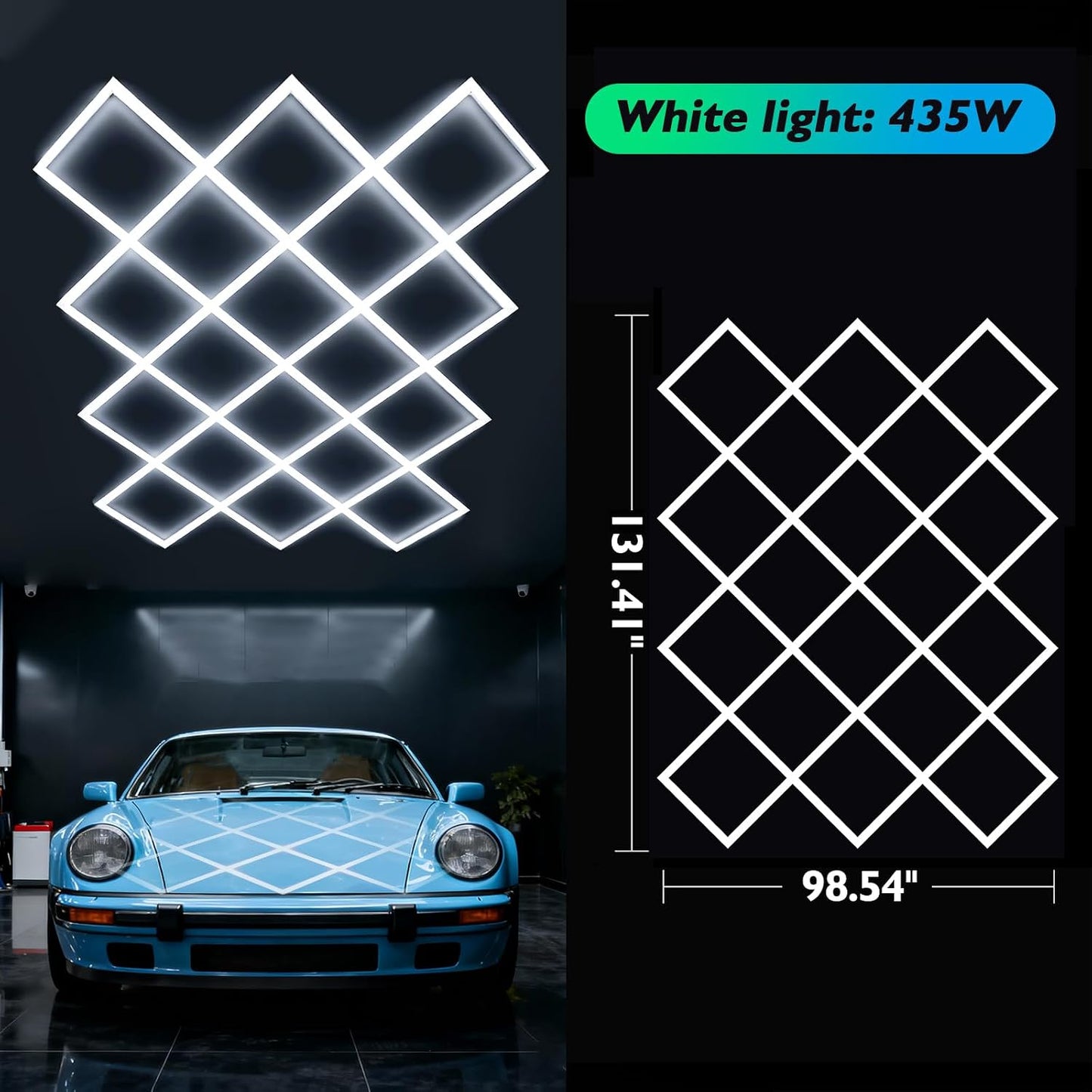 Luces hexagonales LED para garaje y almacenes
