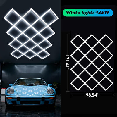 Luces hexagonales LED para garaje y almacenes