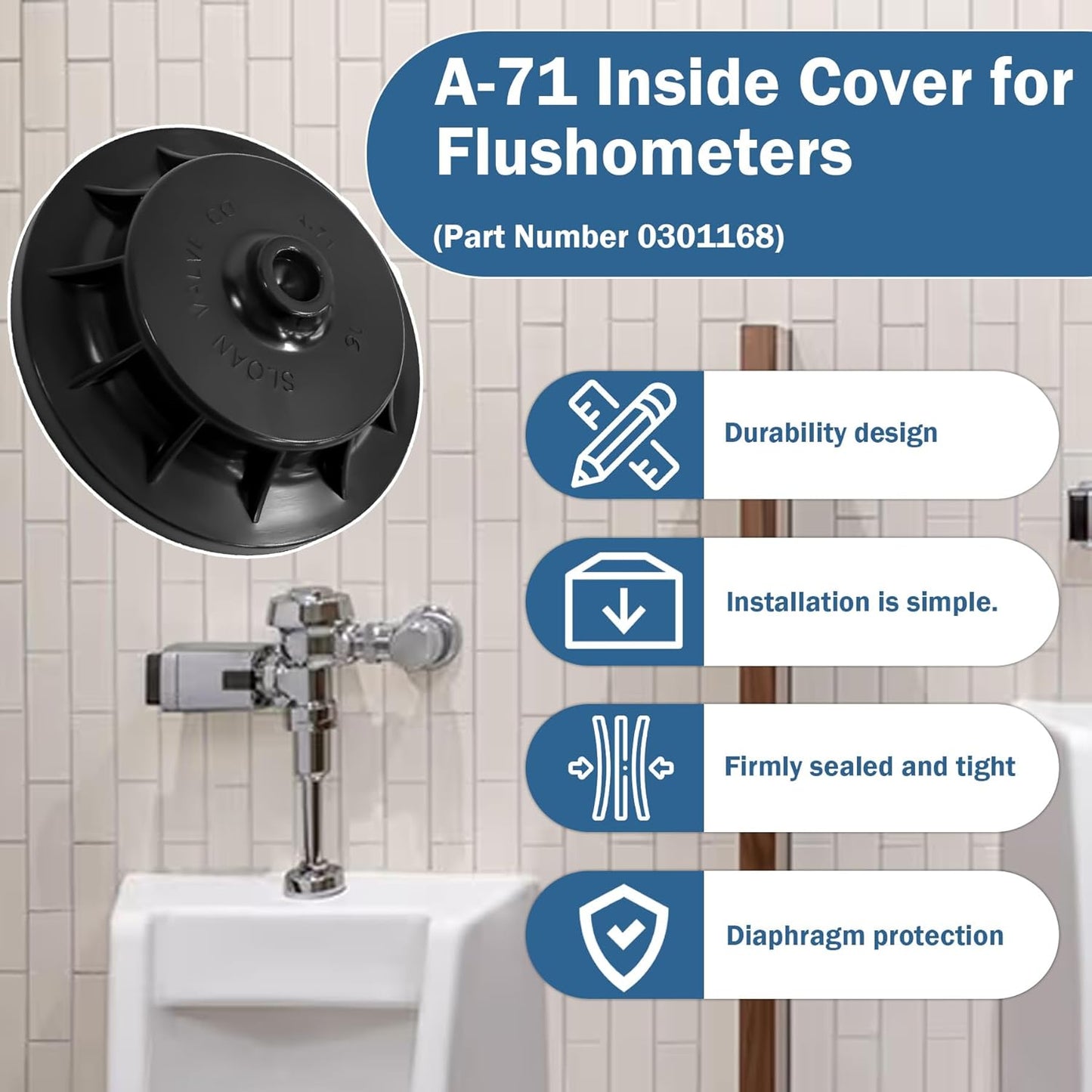 Cubierta interior para flushometers comp Sloan Royal Glade 900 PWT
