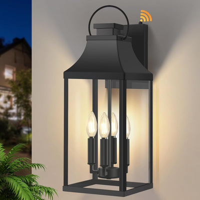 Lámpara pared exterior 22pulg 4 luces para puerta garaje