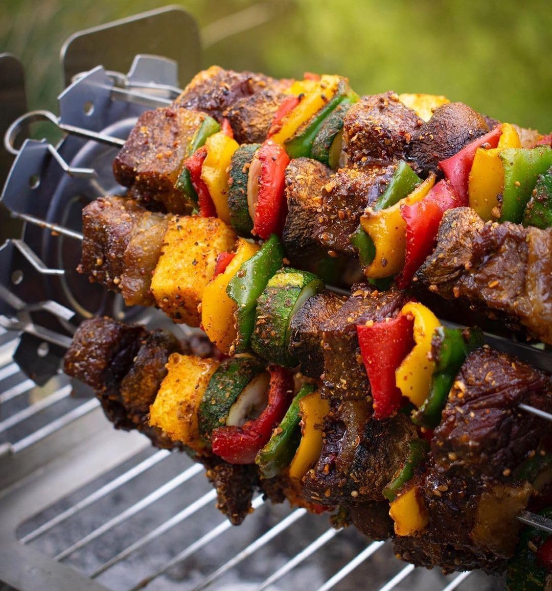 Juego brochetas para kebab asador comp ROTOQ360