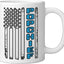 Taza Cerámica Bandera Americana para Padre Abuelo