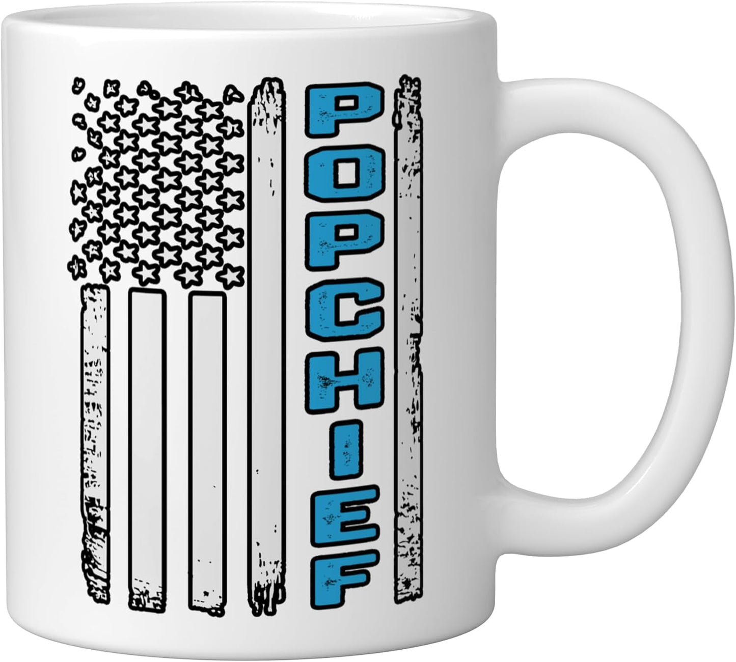 Taza Cerámica Bandera Americana para Padre Abuelo