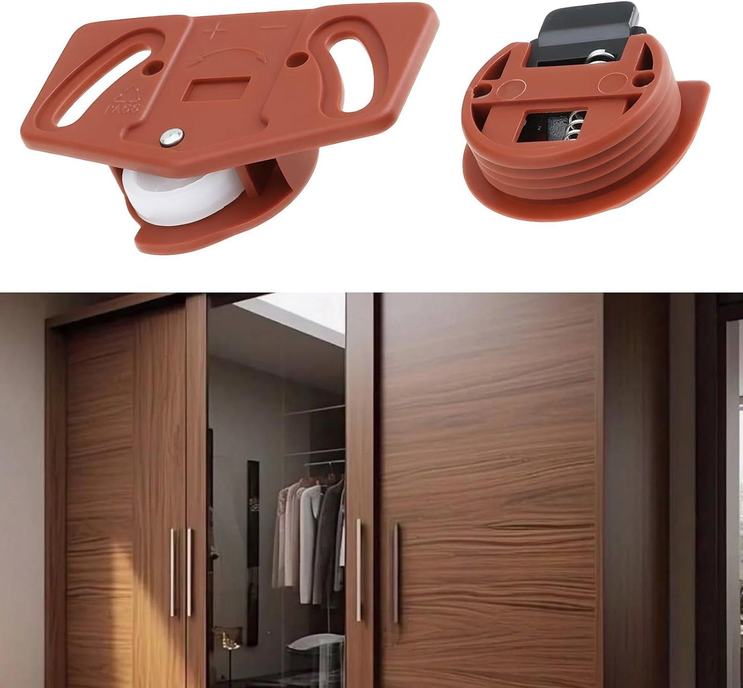 8 Sistemas Rodillos Guías Puertas Correderas Armarios