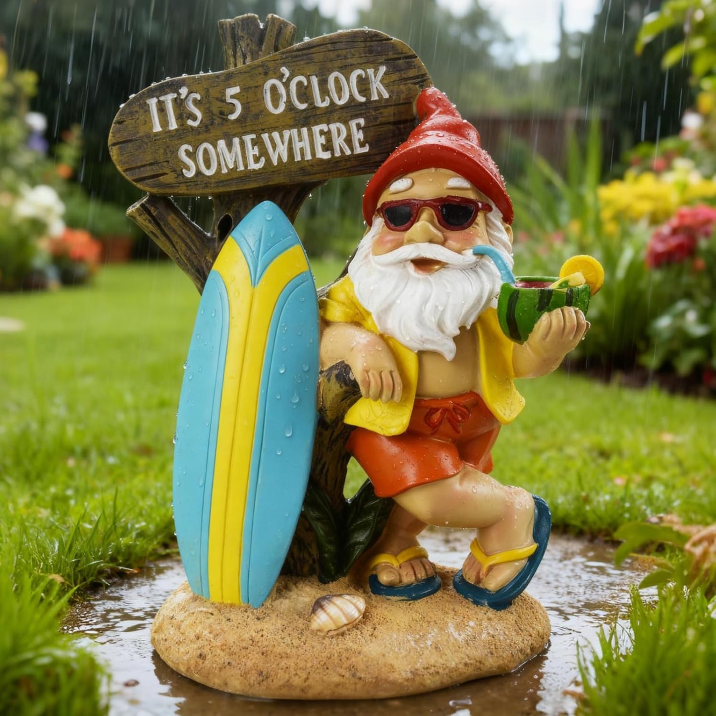 Gnomos de jardín decorativos para patio exterior