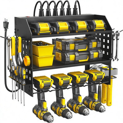 Organizador herramientas eléctricas 6 tomacorrientes 3 capas