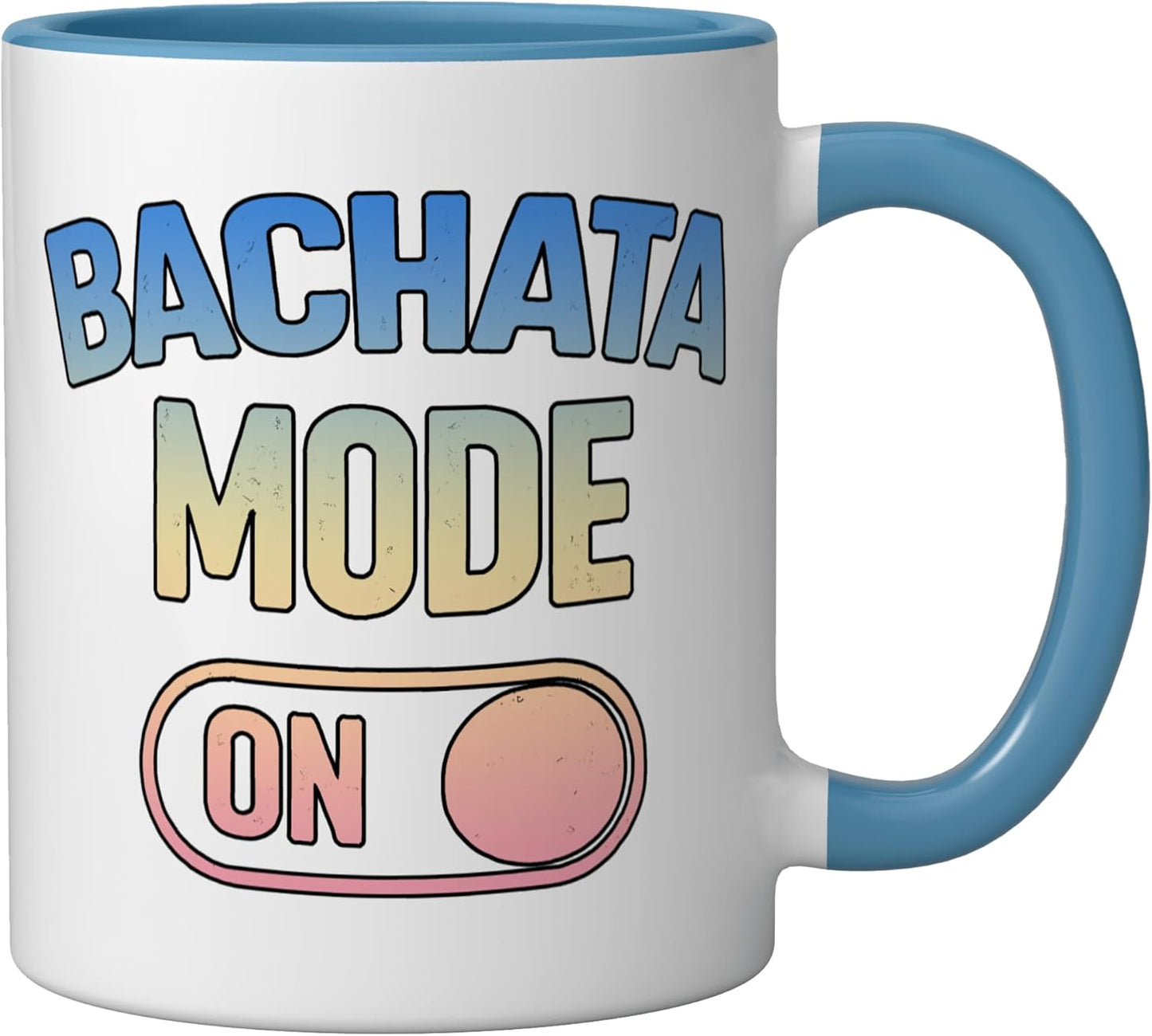 Taza Cerámica Bachatera Dancer Azul/Blanco