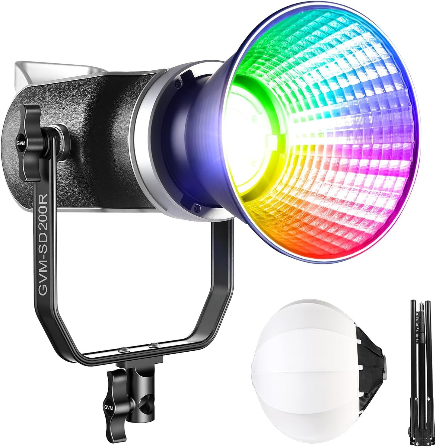 Kit luz RGB LED bicolor 26pulg soporte Bowen 2700K-7500K