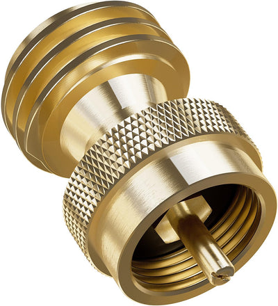 Adaptador tanque propano 1lb a 20lb latón macizo