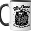 Taza cerámica Glizzy Gobbler 4 de Julio negra/blanca