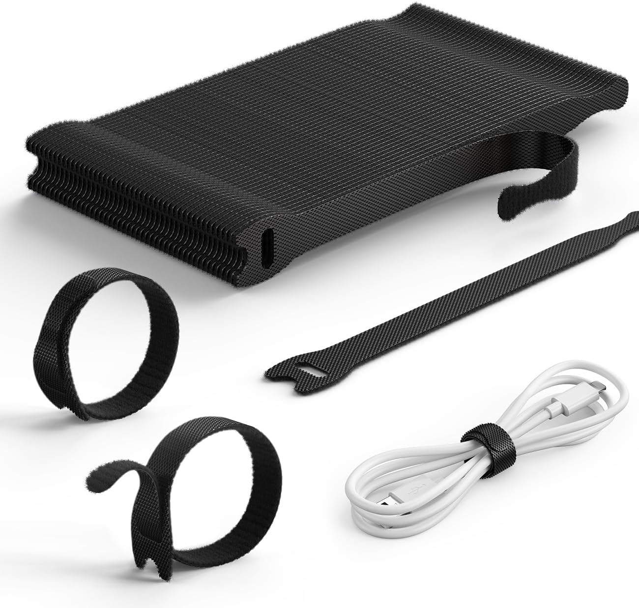 Organizador cables reutilizable 6 pulgadas nailon