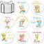 Juego de 8 cojines para bebidas cerámicos con soporte Mahjong Patelai para cocina y salón