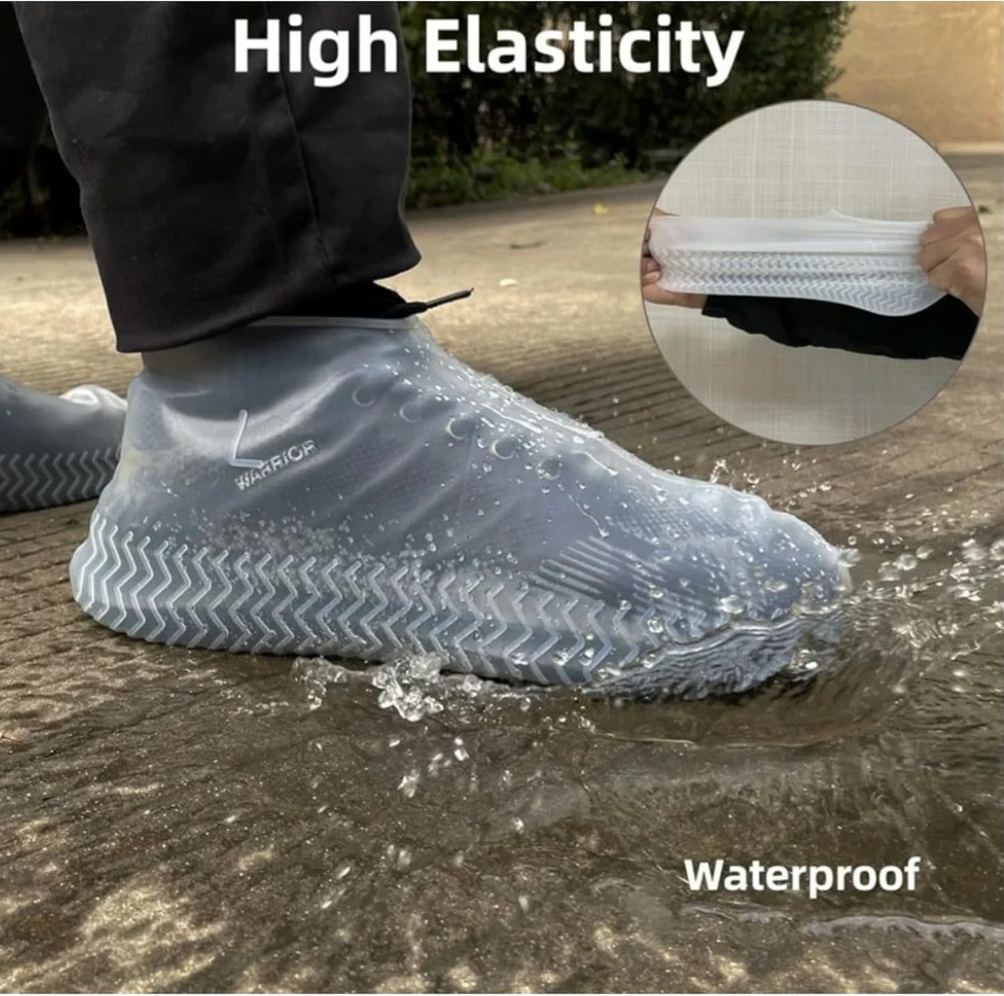 Fundas transparentes silicona impermeables para zapatos 40-44