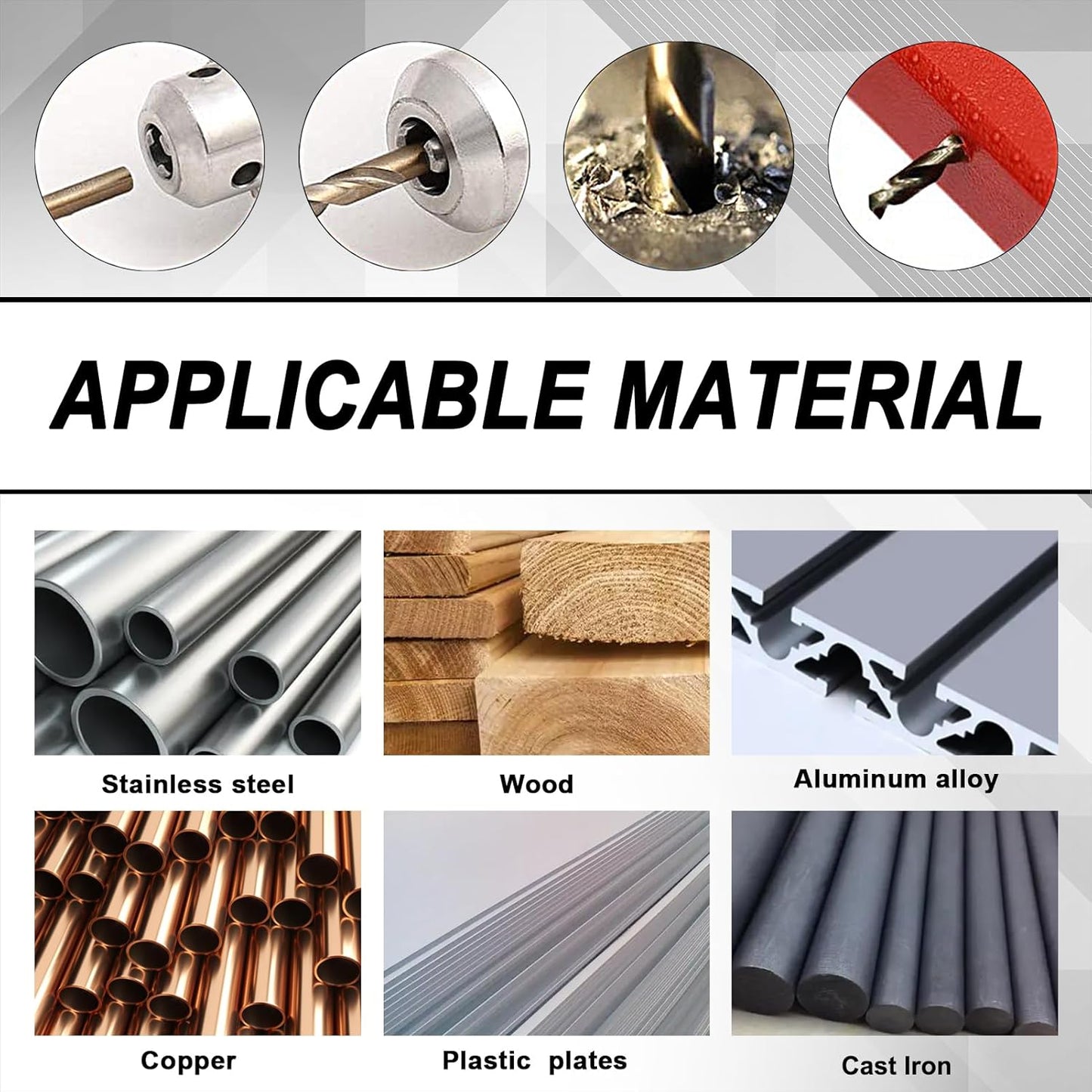 Set 60 Brocas Acero HSS para Metal y Madera con Estuche