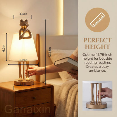 Lámpara mesa rana LED 12W con base E12 3 vías