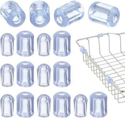 60 Protectores Rejilla Fregadero Goma Transparente 30piezas