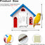 Placa decorativa madera tema casa de pájaros 9.85pulg