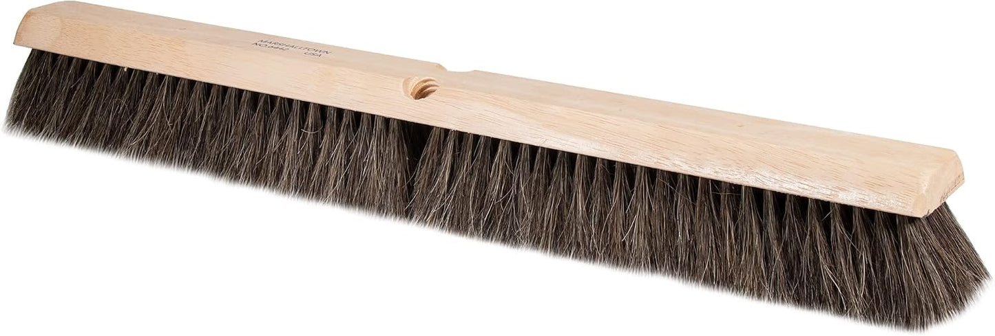 Escoba crin caballo bloque ancho 24pulg madera EE.UU.