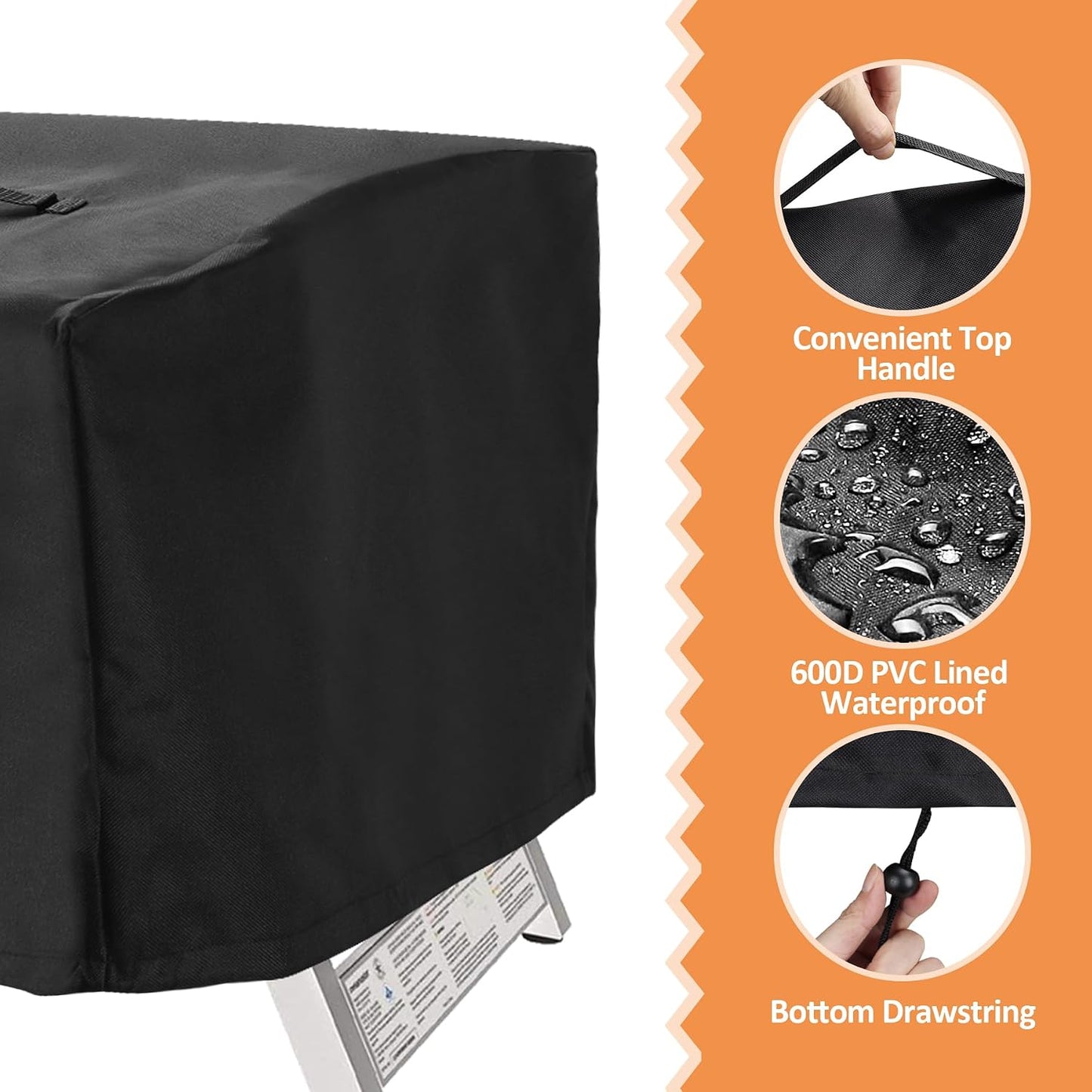 Cubierta parrilla mesa propano 22x21pulg impermeable