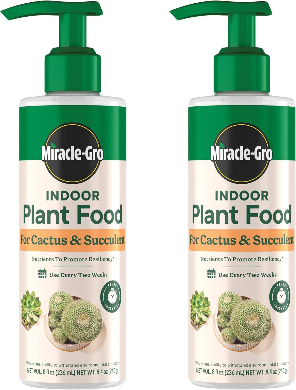 Alimento para cactus y suculentas 8oz pack 2