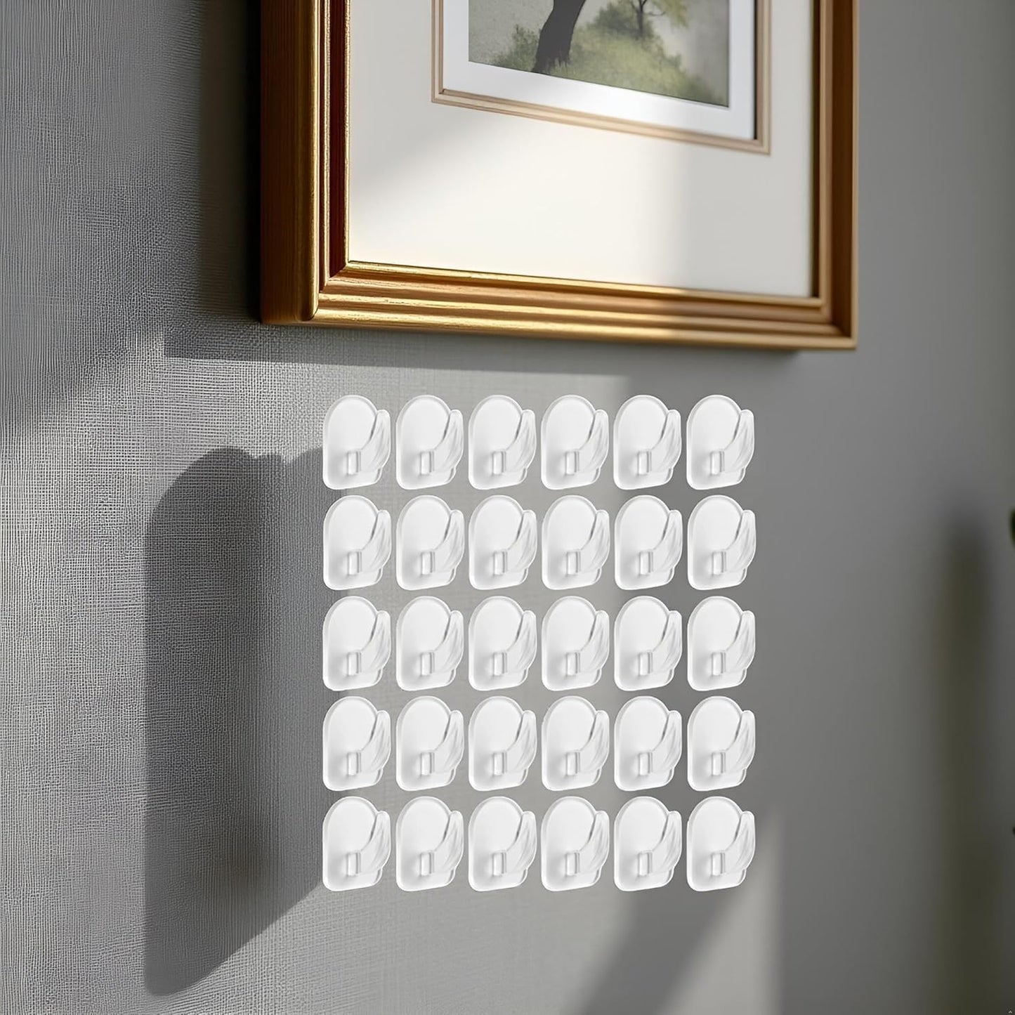 Pack 20 Ganchos Adhesivos Invisibles Pared Transparente