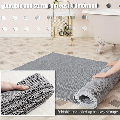 Tapete drenaje antideslizante 3x10ft malla PVC para piscina garaje