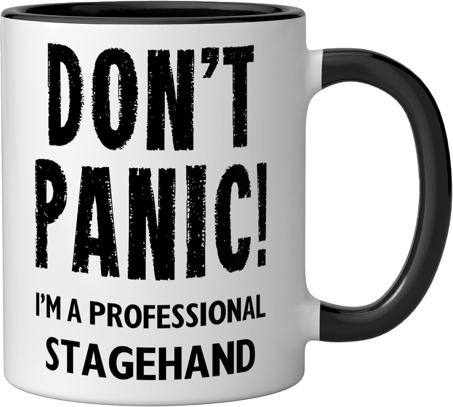 Taza Cerámica Stagehand Negro/Blanco